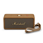 Marshall – Emberton III - Enceinte Portable - Marron, enceinte portable marron avec grille de haut-parleur noire et logo doré
