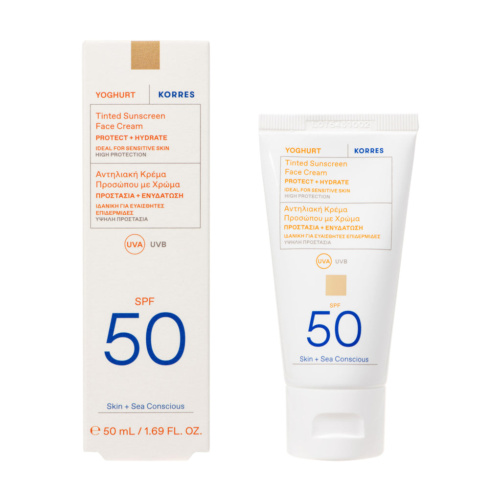 Solaires Yaourt Visage Spf50 Teinté - 50Ml