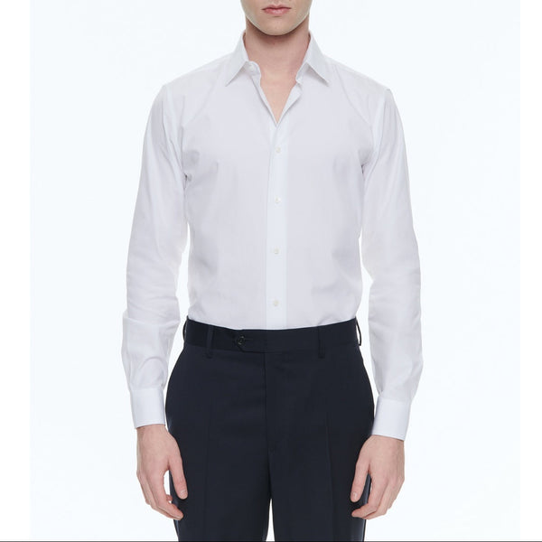 Chemise Blanche En Twill De Coton - Blanc
