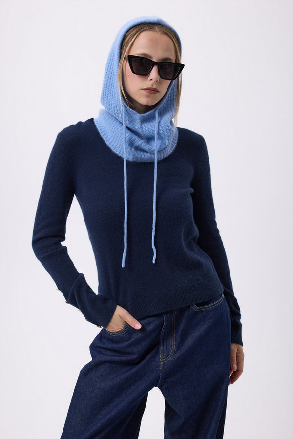 Unisex-Schlupfmütze Tessa - Himmelblau - Unisex