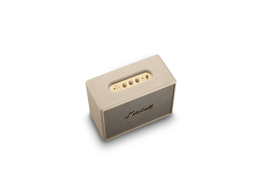 Marshall – Woburn III - Enceinte Résidentielle - Crème, enceinte rectangulaire beige et grise, vue de dessus en légère plongée